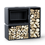 ПЕЧЬ-КАМИН АСТОВ ЛЕГГО ПК 7454 с двумя дровниками