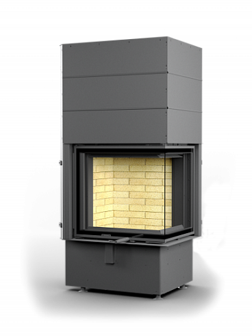 Каминная топка АСТОВ П2С 6057 - ТОПКА ПОДОВАЯ 2 СТЕКЛА (Г-образная) И ПОДЪЕМНЫМ МЕХАНИЗМОМ ДВЕРЦЫ