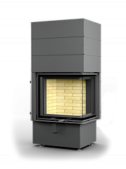 Каминная топка АСТОВ П2С 6057 - ТОПКА ПОДОВАЯ 2 СТЕКЛА (Г-образная) И ПОДЪЕМНЫМ МЕХАНИЗМОМ ДВЕРЦЫ