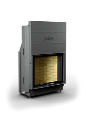 Каминная топка АСТОВ ПС 8063 - ТОПКА ПОДОВАЯ С ПРЯМЫМ СТЕКЛОМ И ПОДЪЕМНЫМ МЕХАНИЗМОМ ДВЕРЦЫ