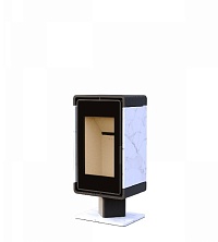 Печь-камин Астов Куб (ПК 4581) кам. на низкой ноге