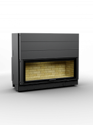 Каминная топка АСТОВ ПС 15057 - ТОПКА ПОДОВАЯ С ПРЯМЫМ СТЕКЛОМ И ПОДЪЕМНЫМ МЕХАНИЗМОМ ДВЕРЦЫ