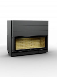 Каминная топка АСТОВ ПС 15057 - ТОПКА ПОДОВАЯ С ПРЯМЫМ СТЕКЛОМ И ПОДЪЕМНЫМ МЕХАНИЗМОМ ДВЕРЦЫ