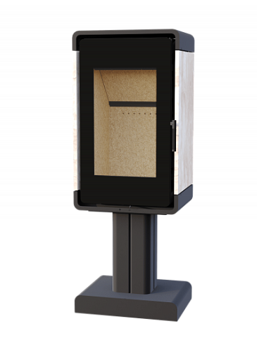 Печь-камин Астов Куб (ПК 4581) кам. на ноге