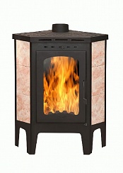 Печь-камин БАВАРИЯ УГЛОВАЯ с плитой