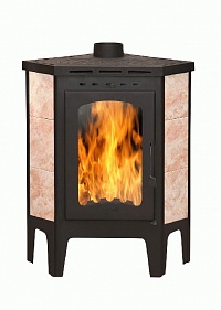 Печь-камин БАВАРИЯ УГЛОВАЯ с плитой