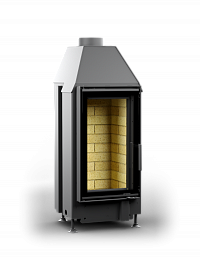 КАМИННАЯ ТОПКА АСТОВ ПС 3865 - ТОПКА ПОДОВАЯ С ПРЯМЫМ СТЕКЛОМ И БОКОВЫМ ОТКРЫВАНИЕМ ДВЕРЦЫ