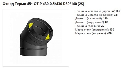 Отвод Термо