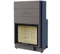 Каминная топка АСТОВ ПС 8063 У - ТОПКА ПОДОВАЯ УГЛУБЛЕННАЯ С ПРЯМЫМ СТЕКЛОМ И ПОДЪЕМНЫМ МЕХАНИЗМОМ ДВЕРЦЫ