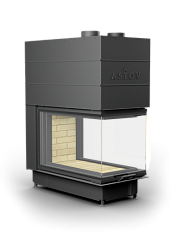 Каминная топка АСТОВ П3С 53(84)57 - ТОПКА ПОДОВАЯ 3 СТЕКЛА (П-образная) И ПОДЪЕМНЫМ МЕХАНИЗМОМ ДВЕРЦЫ