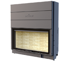 Каминная топка АСТОВ ПС 15080 - ТОПКА ПОДОВАЯ С ПРЯМЫМ СТЕКЛОМ И ПОДЪЕМНЫМ МЕХАНИЗМОМ ДВЕРЦЫ