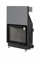 ВЕГА 1000MPB подовое горение принтинг черный шамот