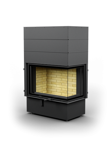 Каминная топка АСТОВ П2С 8457 - ТОПКА ПОДОВАЯ 2 СТЕКЛА (Г-образная) И ПОДЪЕМНЫМ МЕХАНИЗМОМ ДВЕРЦЫ