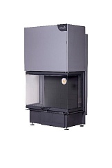 ДЕЛЬТА 800 PВ три стекла принтинг подовое горение черный шамот