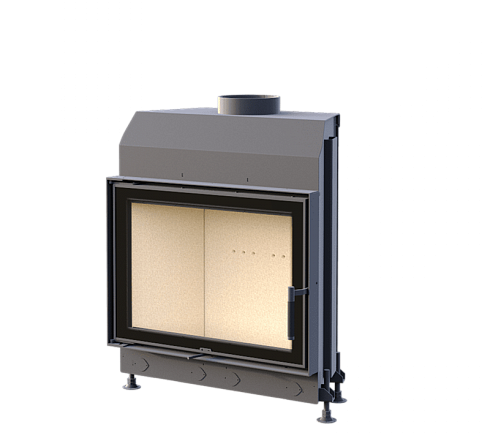 Каминная топка АСТОВ М 700 Б - ТОПКА ПОДОВАЯ С ПРЯМЫМ СТЕКЛОМ И БОКОВЫМ ОТКРЫВАНИЕМ ДВЕРЦЫ