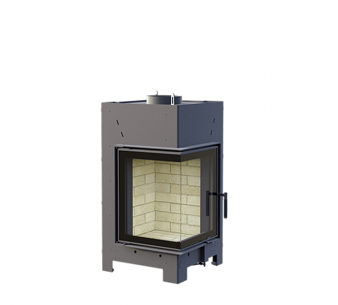 П2С 440 - ТОПКА ПОДОВАЯ 2 СТЕКЛА (Г-образная) И БОКОВЫМ ОТКРЫВАНИЕМ ДВЕРЦЫ